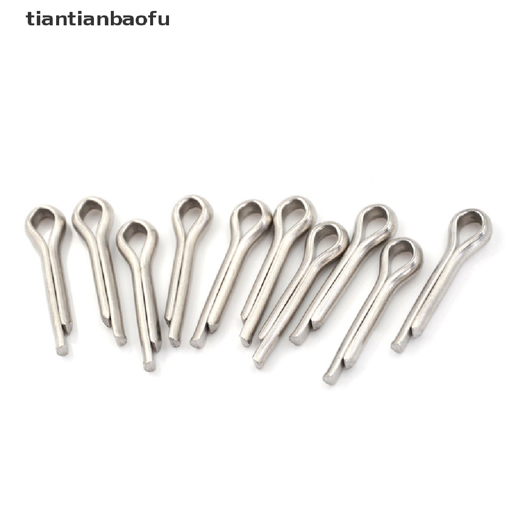 [tiantianbaofu] 10PCS Stainless Steel Split Cotter Pins Hardware Fasteners Parts M2 M3 M4 M5 Boutique