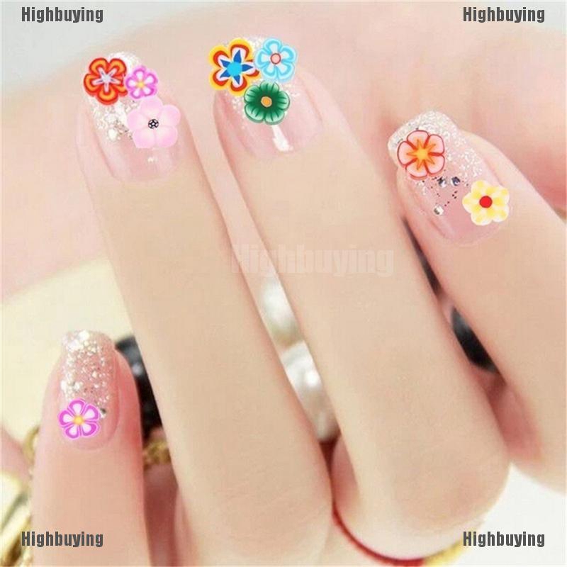 Hbid 1000pcs Fimo Clay Bentuk Buahhewan 3D Untuk Dekorasi Nail Art DIY