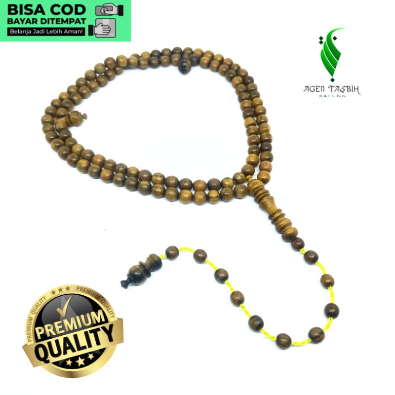 Tasbih Kayu Kemuning Hitam Size 6mm 99 Butir ORIGINAL. Kayu Langka Bertuah Nusantara