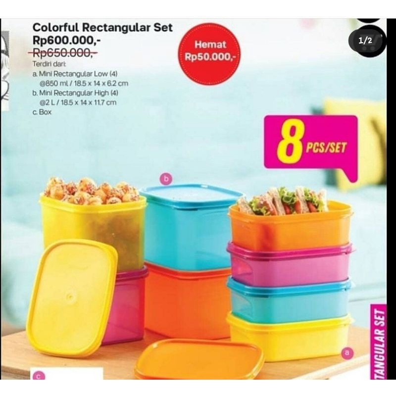 colorful rectangular set