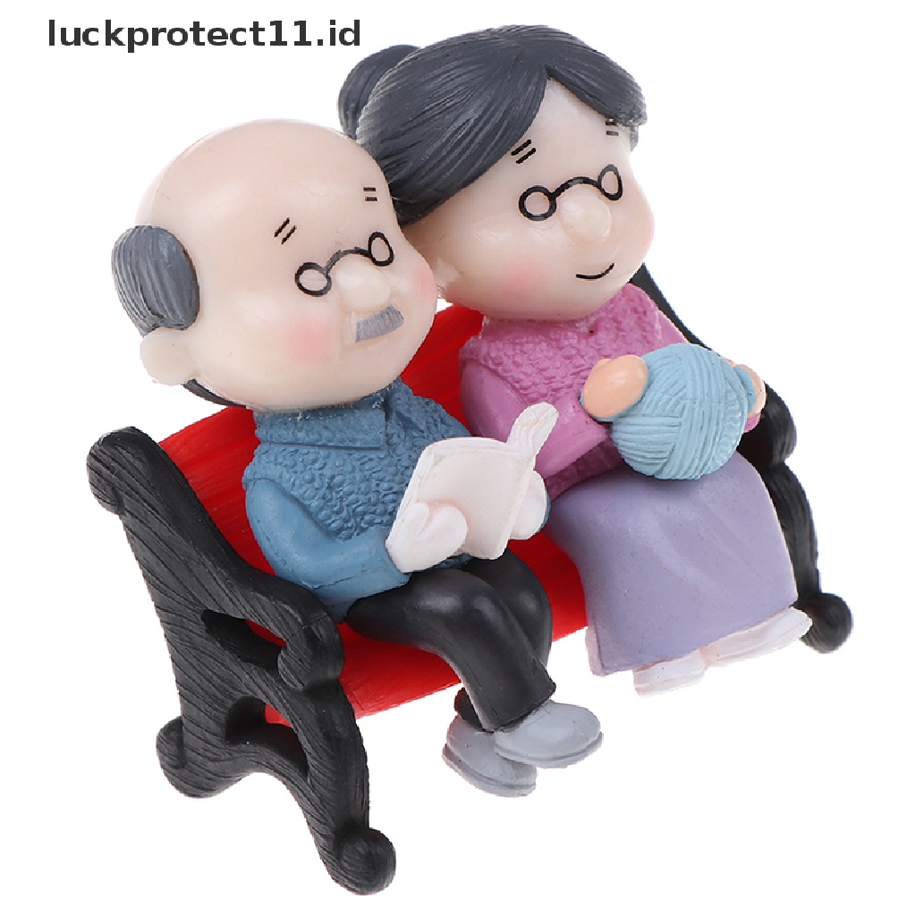 &lt; Luckprotect11. &lt; LuckproteksiId 1 Set Miniatur Kakeknenek Untuk Dekorasi Rumah Boneka