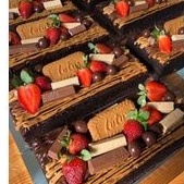 

brownies tart lotus biscoff 20 x 10