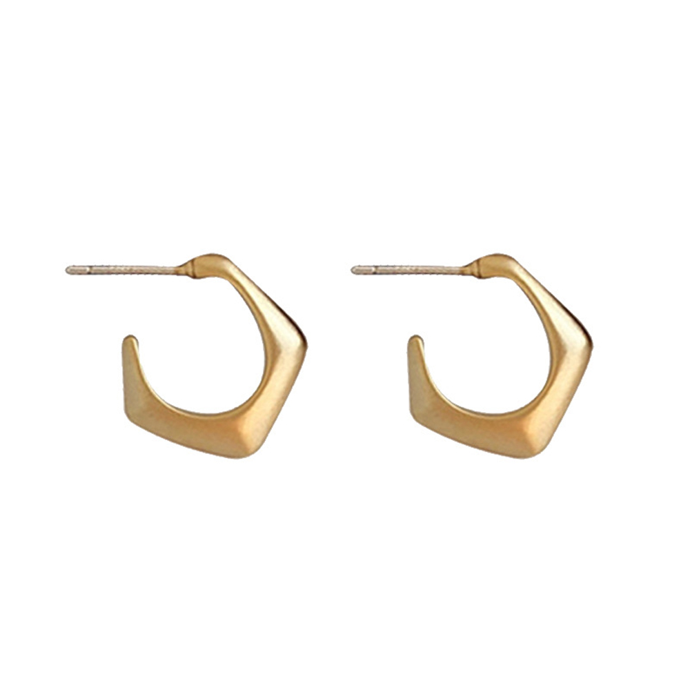 【COD Tangding】Simple Ins Korea New Fashion Open Size Earrings for Women Girl Earstuds