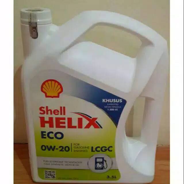 Oli mesin SHELL Helix ECO OW-20 galon isi 3.5liter