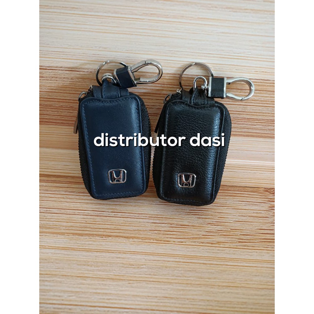 Gantungan kunci Mobil toyota honda suzuki bahan kulit pakai zipper resleting