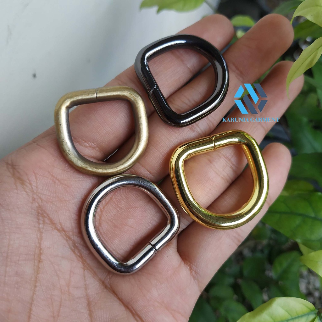 Jual Ring D Pengait Cantelan Tas Bahan Besi Tebal Ukuran 2 0 Cm