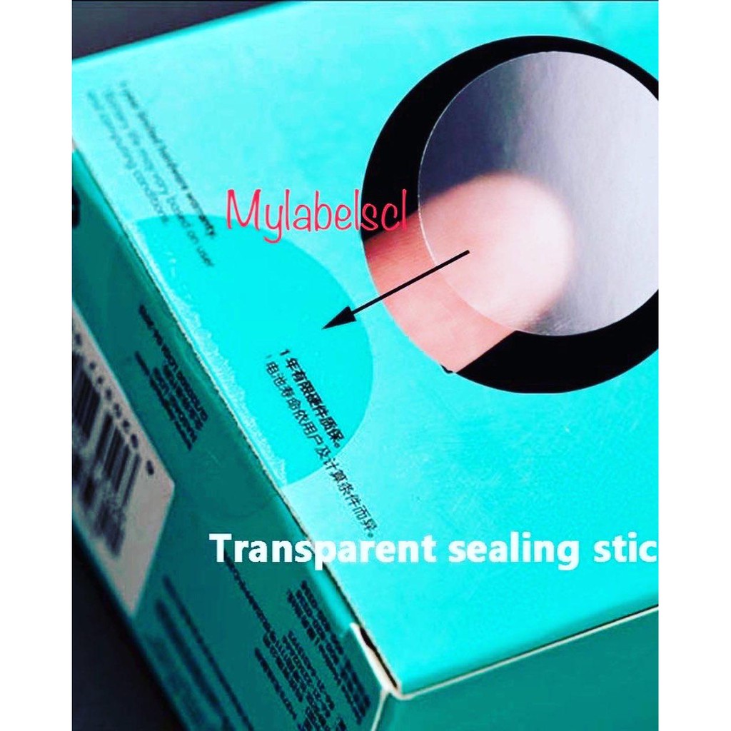 

Stiker Label Sticker Transparant Bening segel seal Bulat Round Circle Product Produk Transparan