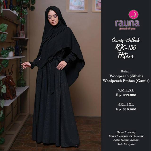 GAMIS SET HIJAB
KODE : RK 103 HITAM