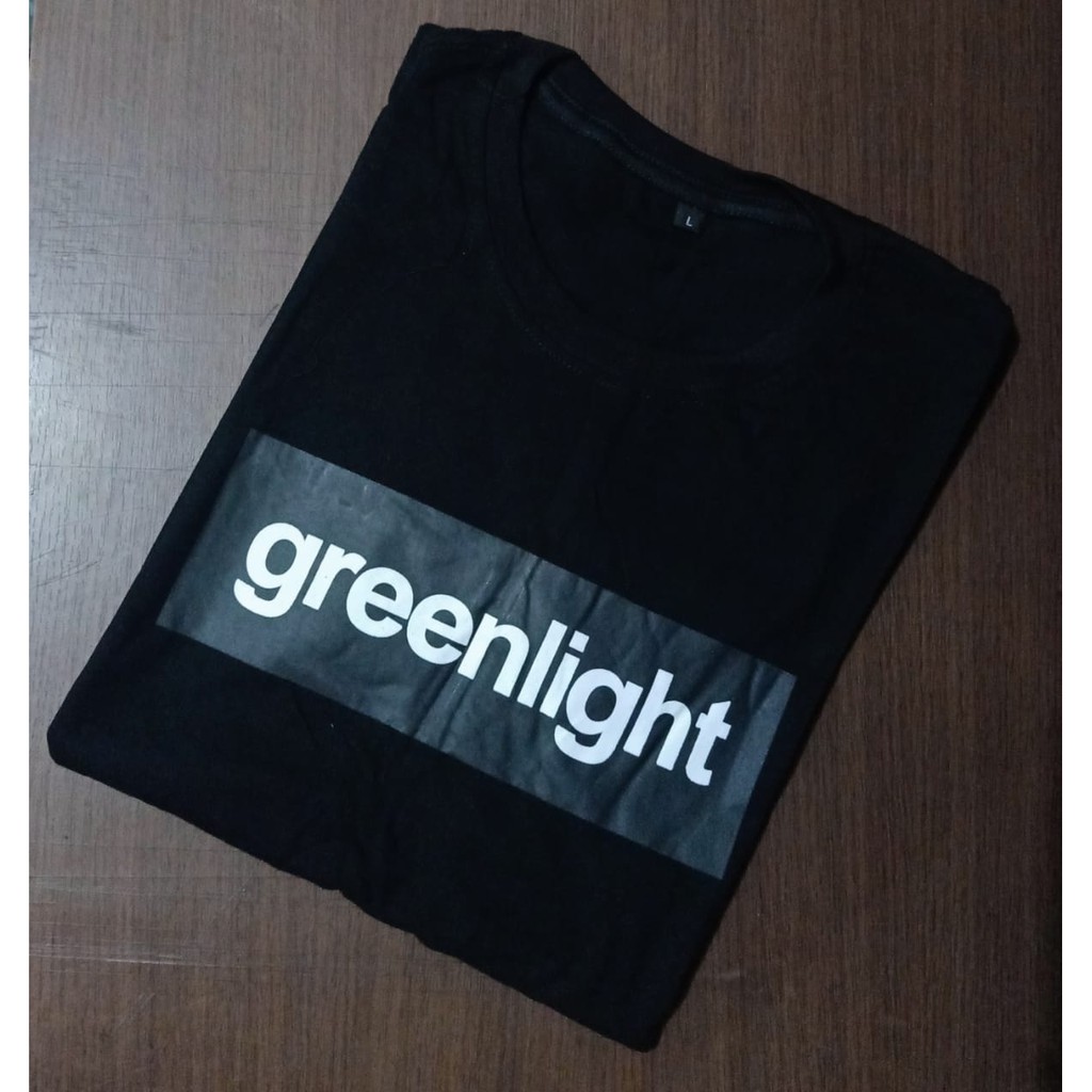 Kaos murah Kaos distro murah baju  distro pria t-shirt murah combed30s TULISAN GREENNLIGHT