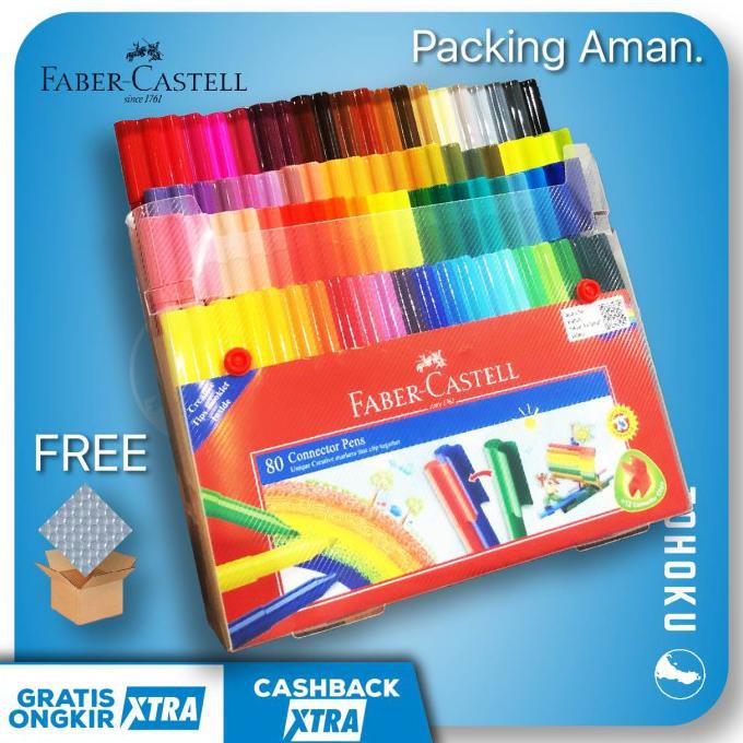 

Promo Spidol 80 Warna - Faber Castell Connector Pen 80 - 80