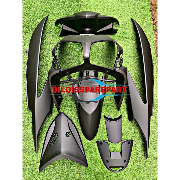 fullset full body halus honda vario 110 karbu cw hitam doff