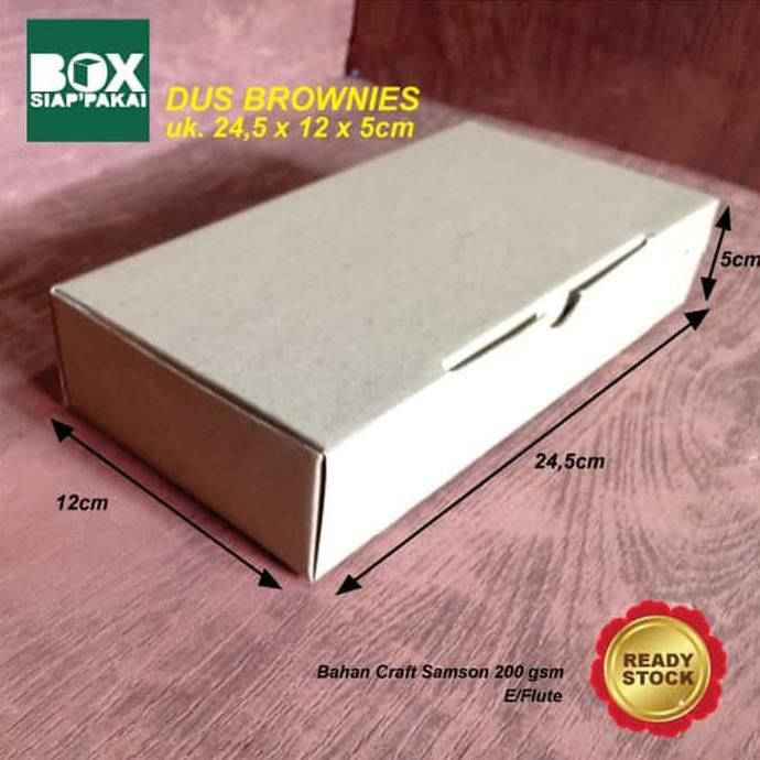 

Box/ Kardus/ Kotak Brownies uk .24.5 x 12 x 5 cm PRODUK TERBATAS