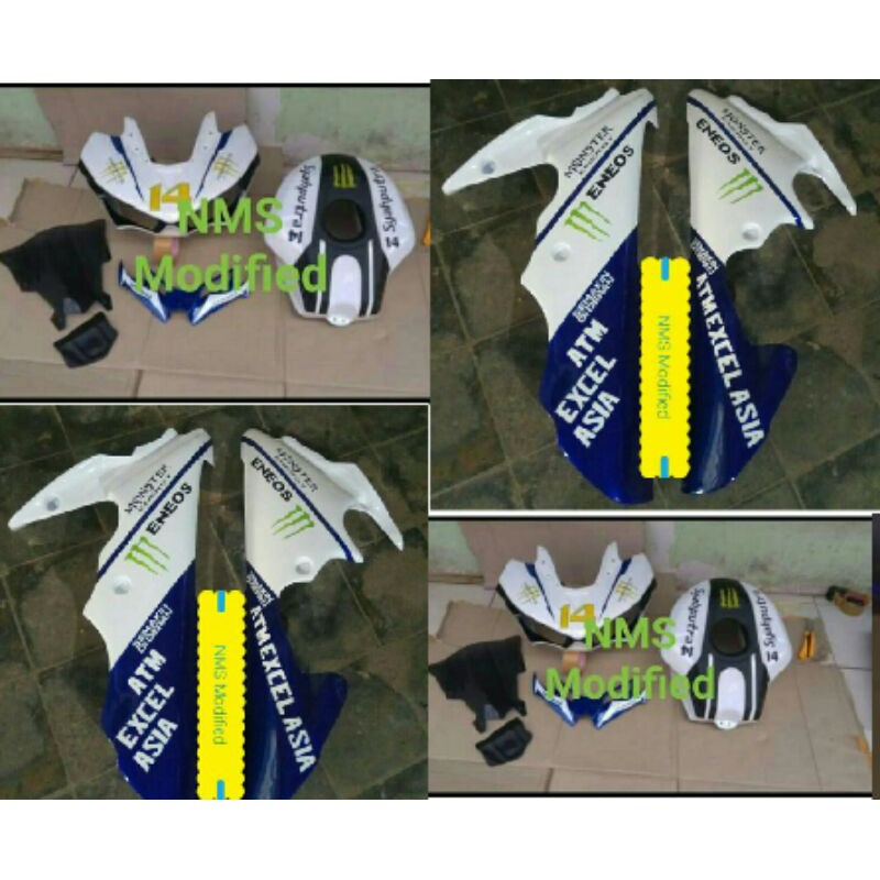 Paket Variasi R15 v2 v1 Kedok HL Model R25 + Cover Tangki Model R1 + Undercowl Gp/R6 + Winglet