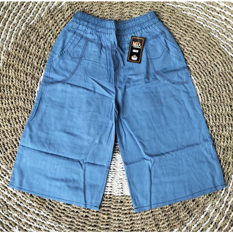 Kulot Pendek Jeans 7/8 Celana Jeans Pendek Termurah