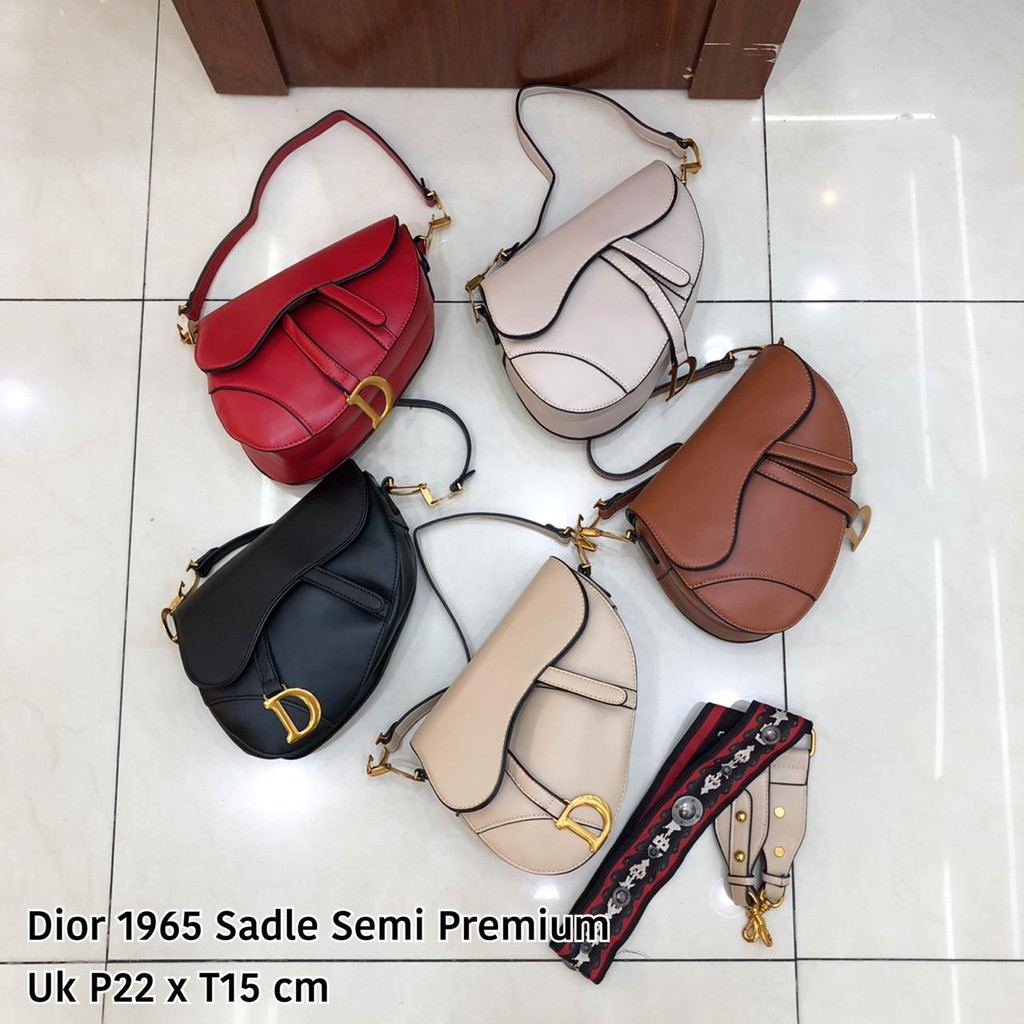 DIOR1965 Saddle Semi Premium Bahan Kulit