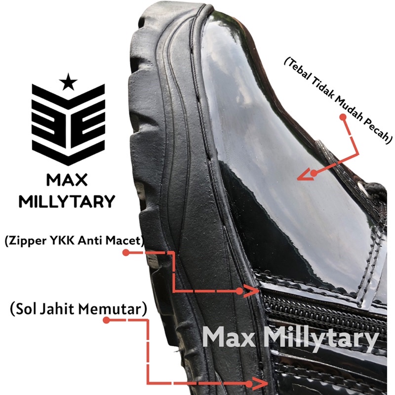 Sepatu Pdl polri,Sepatu Pdl tni ad,Sepatu Pdl security kilap