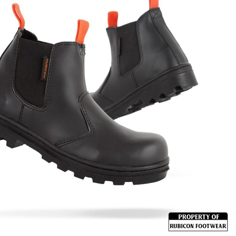 ☚ RUBICON SEPATU BOOTS SAFETY SELOBONG PRIA WORK SEPATU LAPANGAN RUBICON PROYEK TANPA TALI ۩