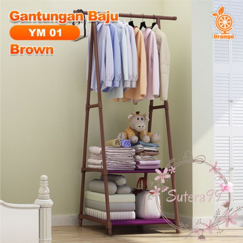 BISA COD Triangle stand hanger baju rak buku serbaguna gantungan pakain rak serbaguna Triangle Rak Segitiga Gita Gantungan Baju Buku Serbaguna Stand Hanger