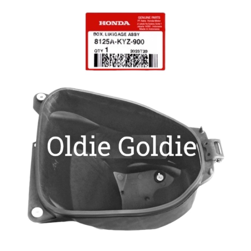 8125A-KYZ-900 Box Luggage Bagasi Bawah Jok Supra X 125 Helm in Karbu Fi AHM