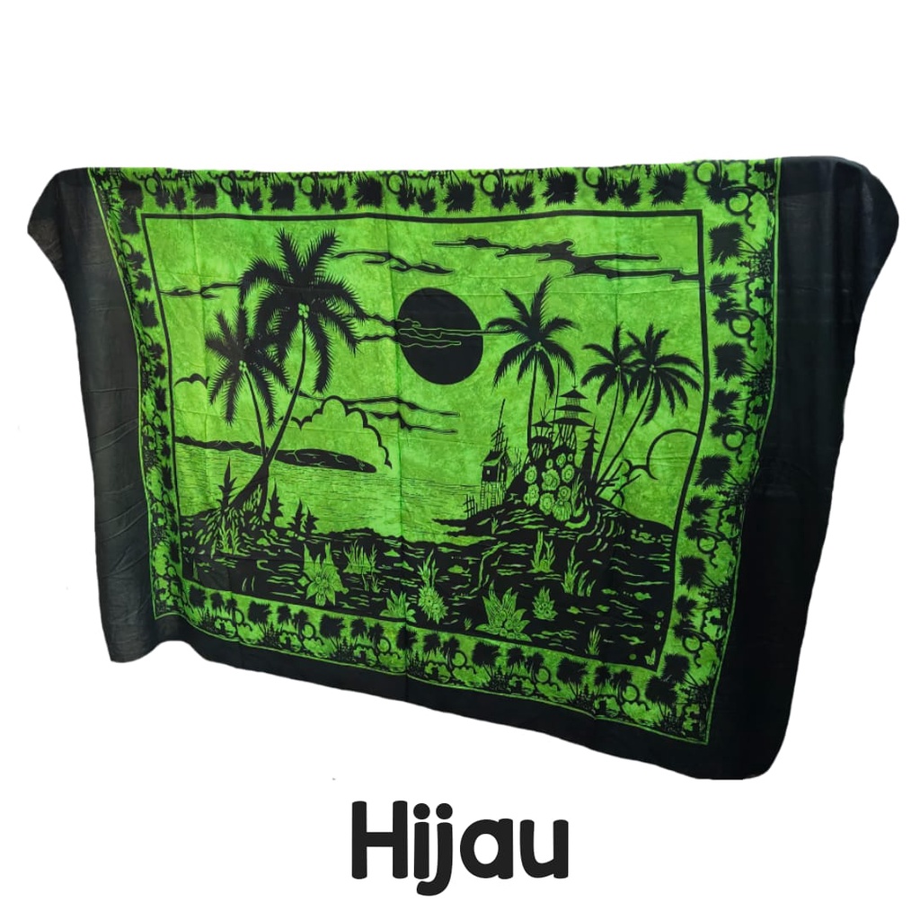 Kain Bali Grosir Motif Pantai katun Rayon Jumbo 185 /120 cm Sembilanmode