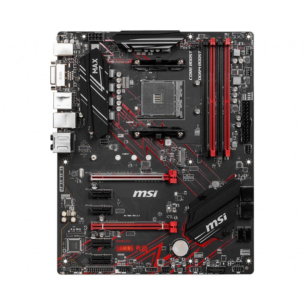 MOTHERBOARD AMD MSI B450 GAMING PLUS MAX - AM4