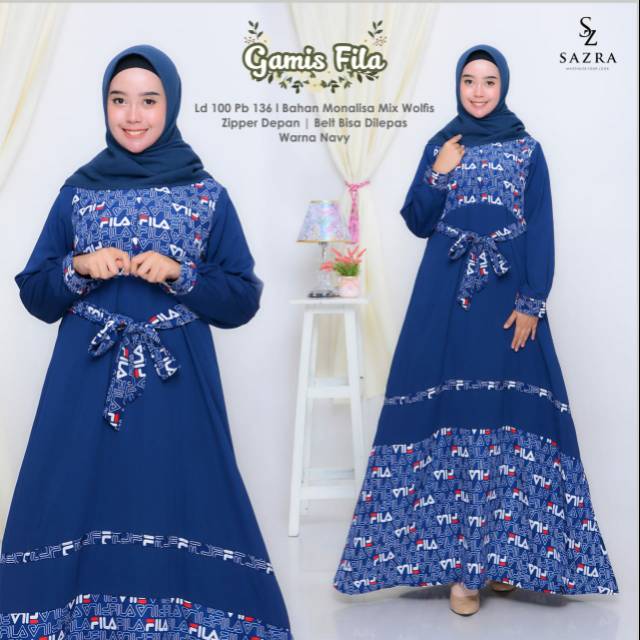 Gamis Fila Temukan Harga Dan Penawaran Dress Muslim Online Terbaik