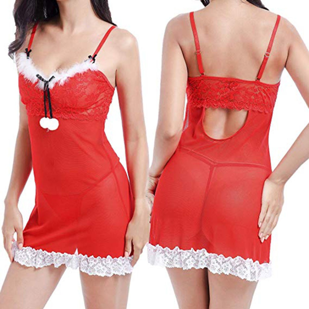 santa babydoll dress