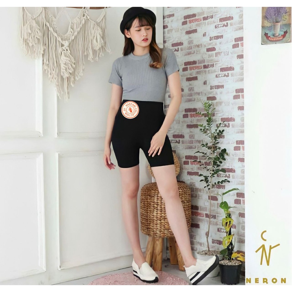 LEJING CELANA LEGING PENDEK IMPORT/ LEGGING SHOT STRIT SOT