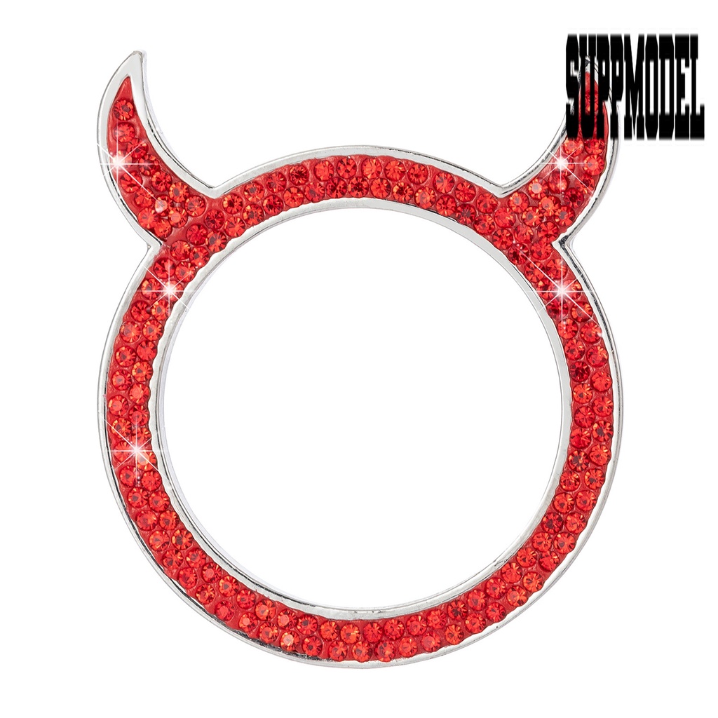Stiker Cincin Berlian Imitasi Desain Iblis Untuk Dekorasi Mobil
