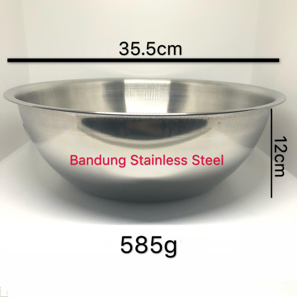 Baskom Korea stainless steel 36cm elegan tebal dov mixing bowl