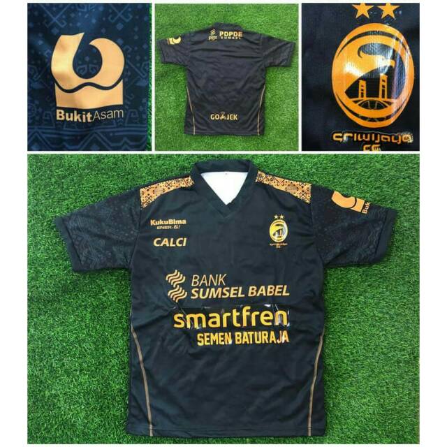 HITAM JERSEY SRIWIJAYA FC THIRD GRADE ORI LIGA 1 2018 2019