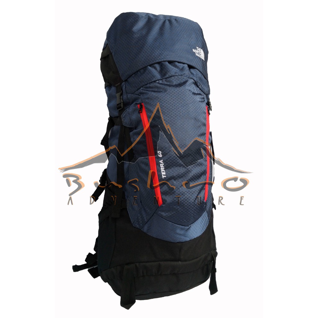 Tas carrier  tas mudik - tas Ransel TNF kap 55-60 lt double frame