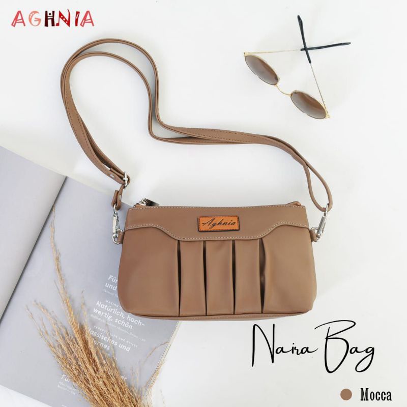 NAIRA BAG BY AGHNIA BAHAN CHOCOLY ANTI AIR WATERPROOF TALI PANJANG ORIGINAL