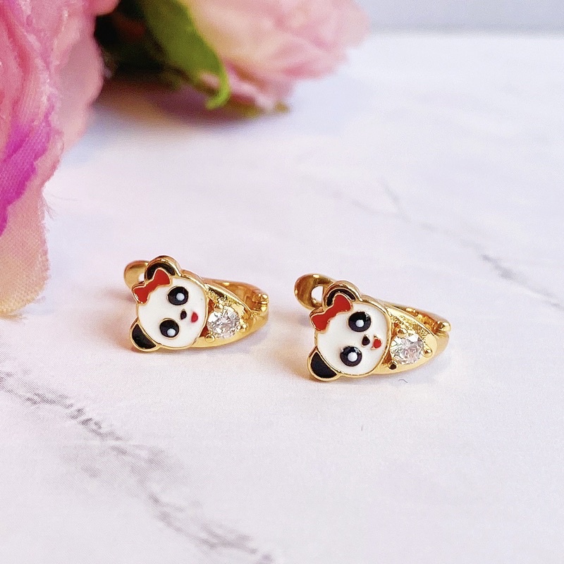 Anting Anak Little Panda Lapis Emas