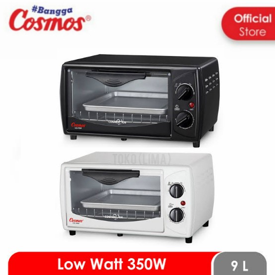 Oven Listrik Cosmos Low Watt 350Watt kapasitas 9 Liter Gratis 1 liter minyak goreng