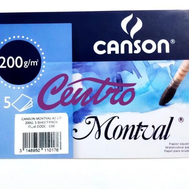 

❁ Canson Montval 200 Gsm A2 Kertas Gambar Cat Air Watercolor Paper ☄