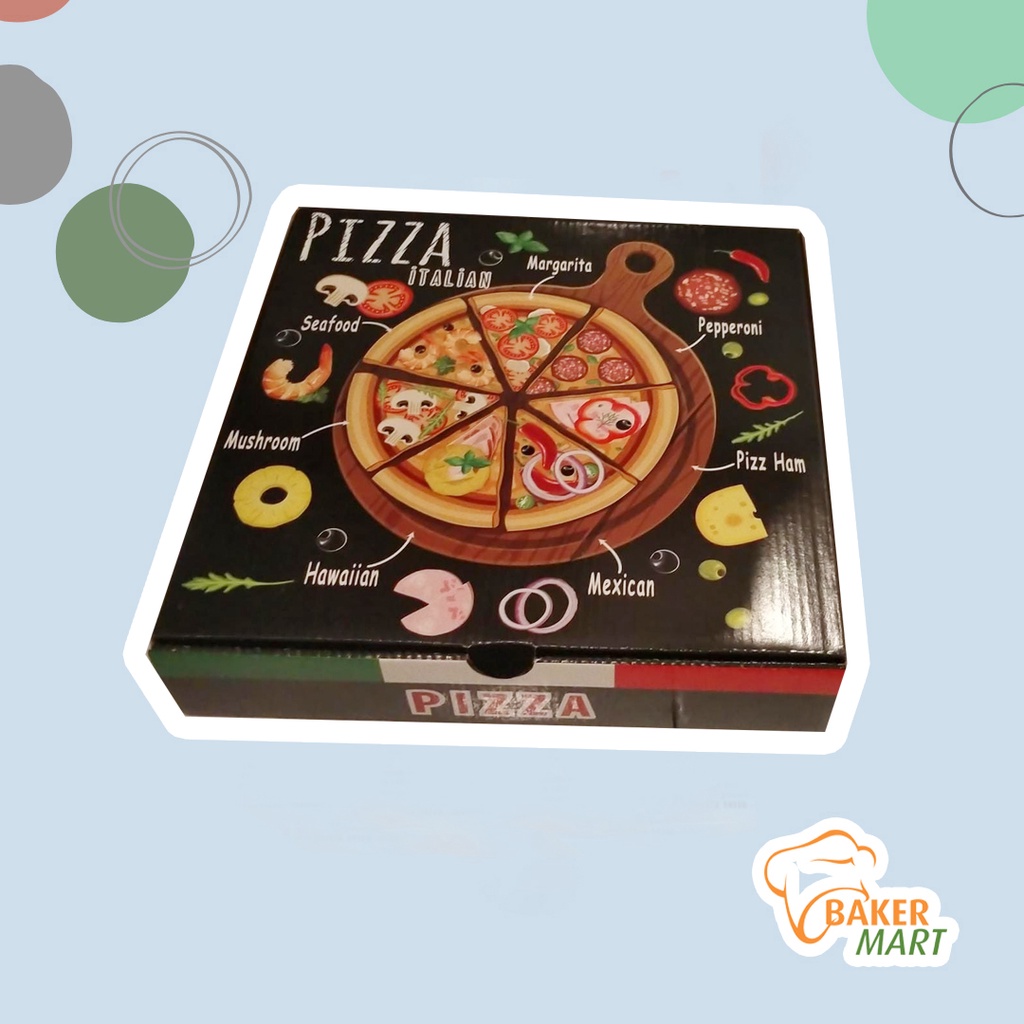 

Box Pizza Motif 25x25x5cm