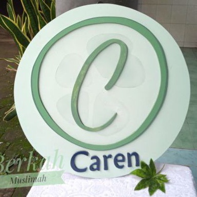 Indoor D50/Papan Nama kayu mdf plang toko butik cafe tempat usaha/caren 5 kg