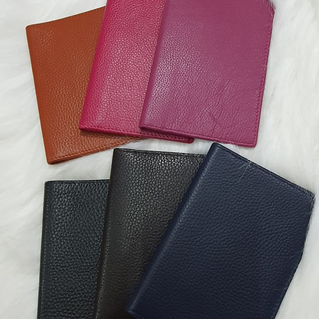 Plain Genuine Leather Passport Holder