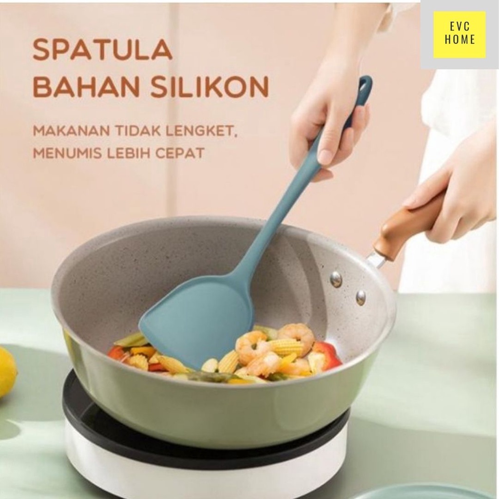 EVCHOME Utensil Silicone Kitchen/ Alat Dapur / Spatula/ Alat masak