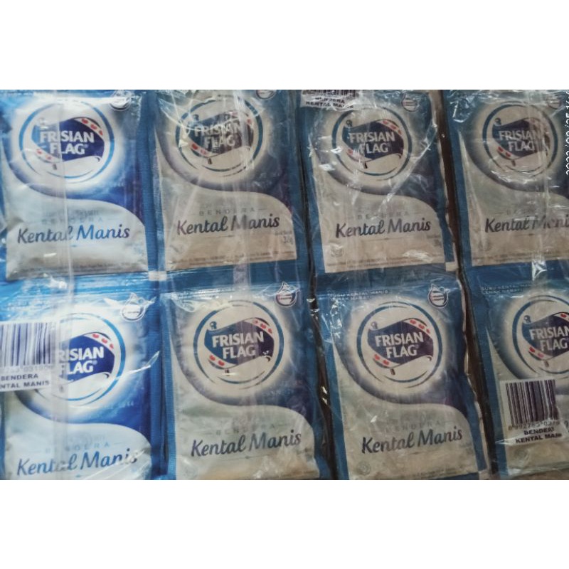 

susu bendera SKM putih/coklat sachet