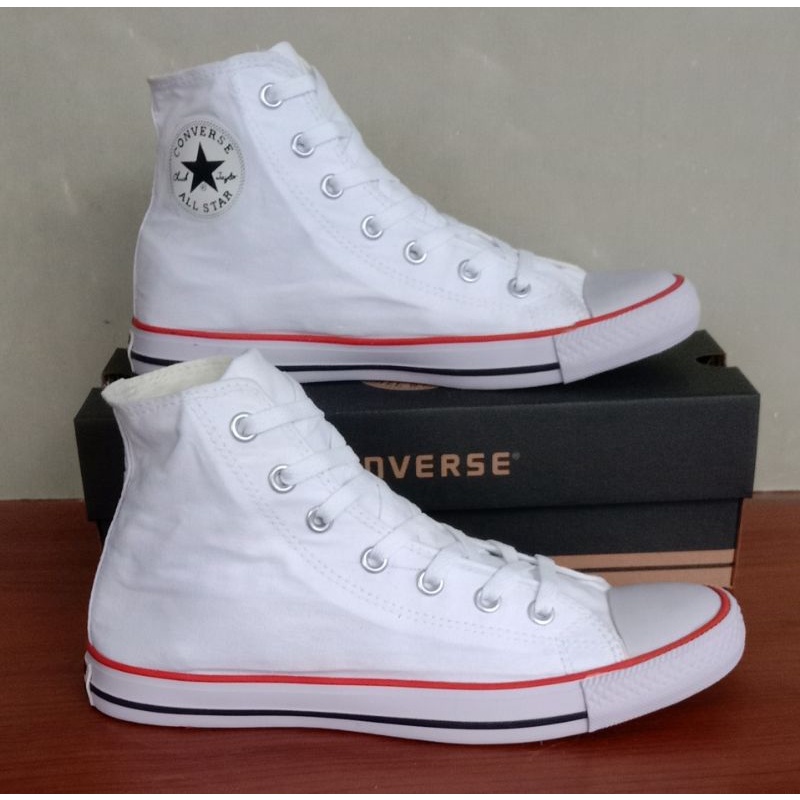 sepatu converse all star classic high full white all star classic tinggi putih polos