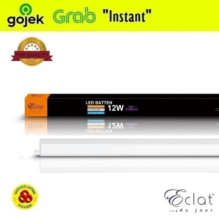 Eclat Lampu LED T5 Batten 12W Putih Setara T5 21W Neon 87cm 6500K