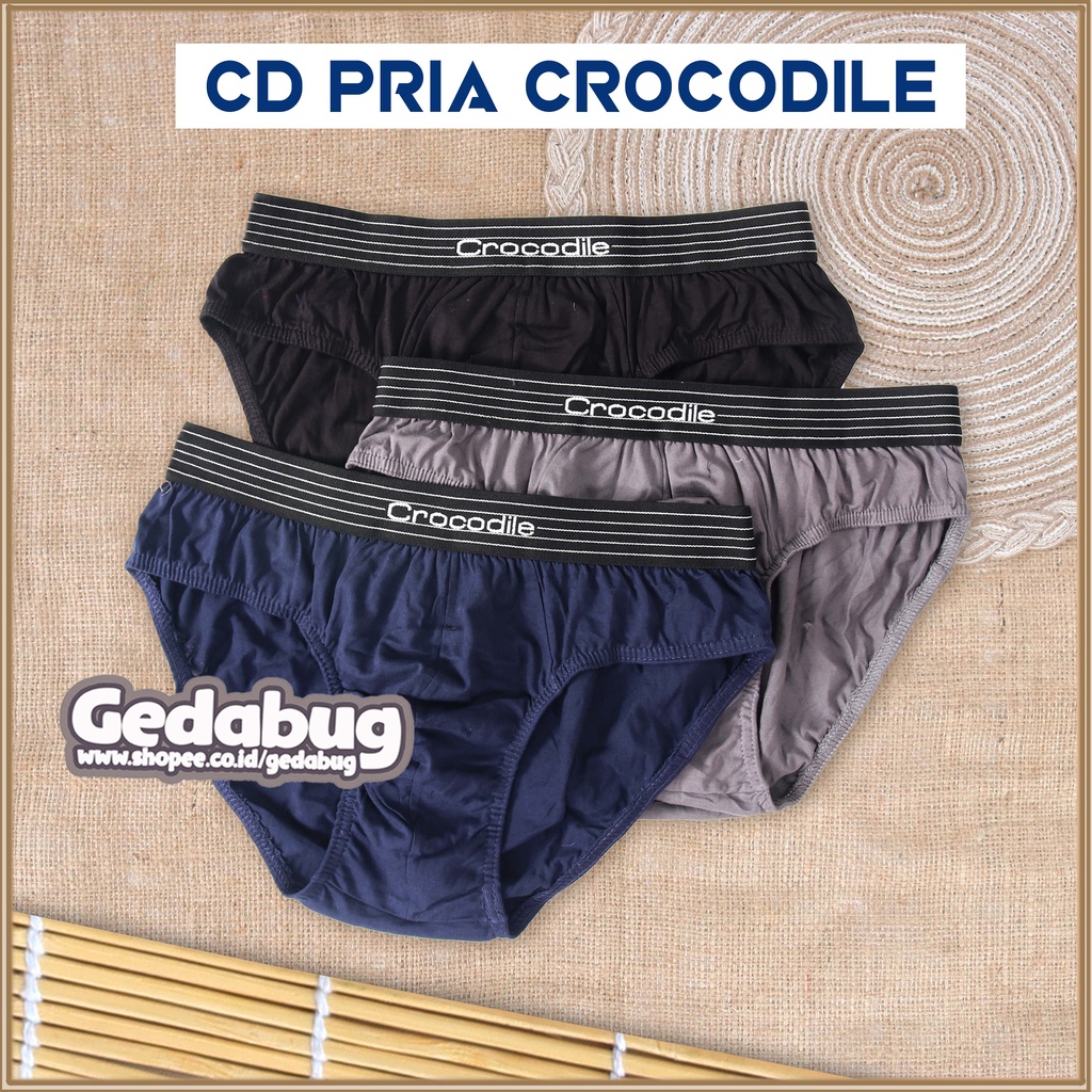 CD Pria CROCODILE 521 - 247 | Celana Dalam pria Karet Boxer Original | Terbaru Gedabug
