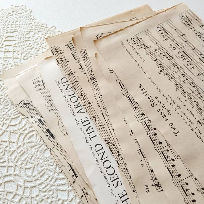 

VINTAGE PAPERS PACK/KERTAS MUSIK LAMA
