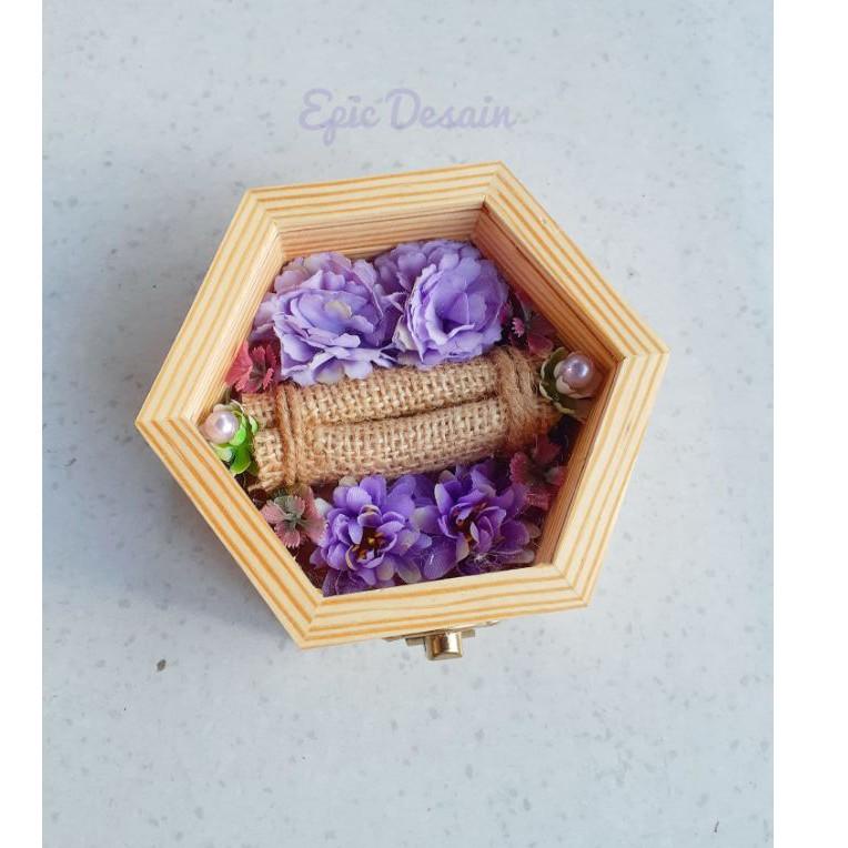 Kotak Cincin Kayu / tempat cincin rustic / kotak cincin Rustic / RING BOX/ KOTAK CINCIN/ BOX CINCIN