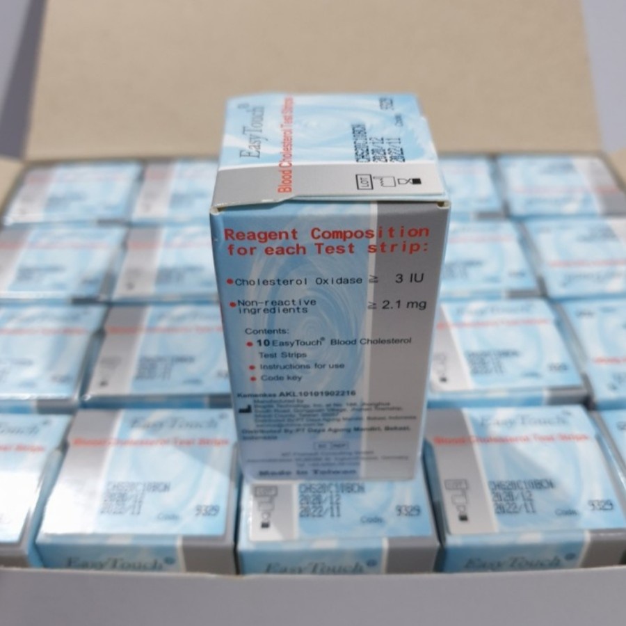 Strip Easy Touch Cholesterol Refill Colesterol Alat Cek Kolesterol Mengukur Kadar Lemak Darah