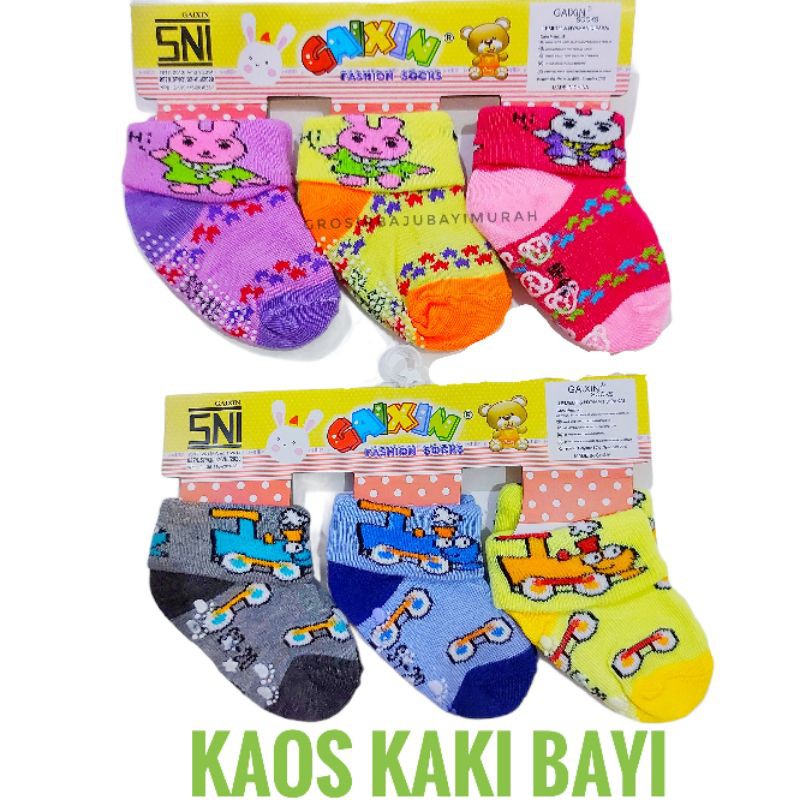 kaos kaki bayi ANTI SELIP isi 3 pasang