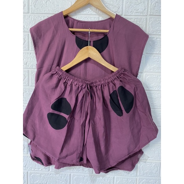 ONE SET LEOPART PENDEK