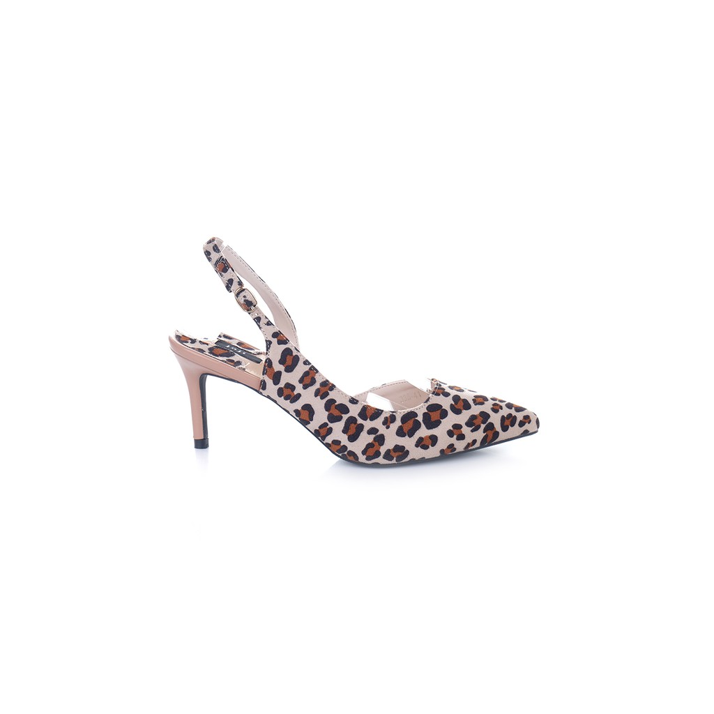 leopard print slingback shoes